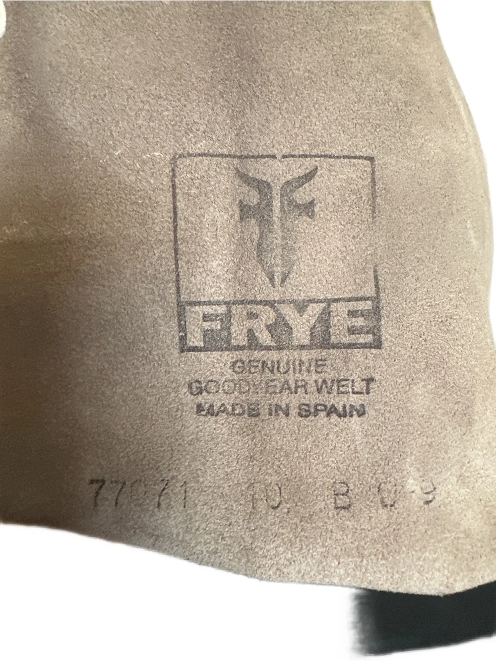 Frye 77171 Distressed Leather Boots 10B Genuine Goodyear Welt Spain 10B
